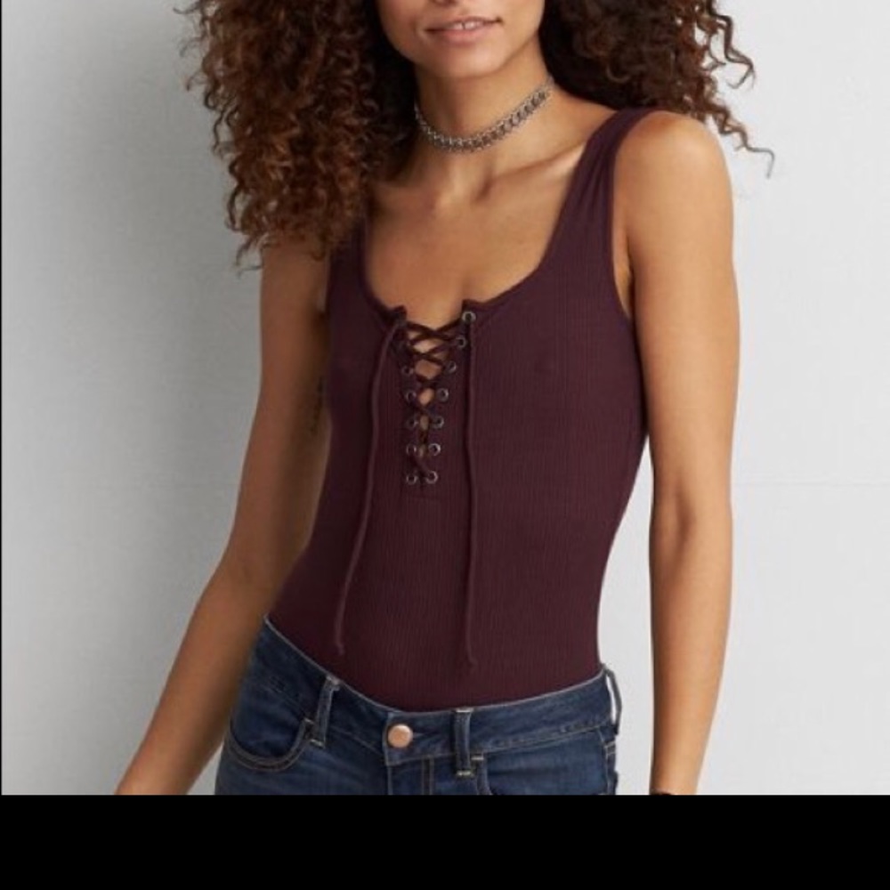 American eagle red bodysuit